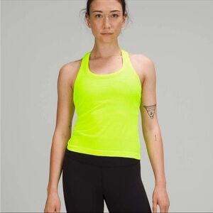 Lululemon Swiftly Tech Racerback 2.0 Race Length Yellow Serpentine